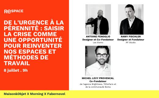 Fabernovel's tweet photo. 🗓RDV mercredi 8 juillet à 9h pour la dernière #conférence de #ReSPACE : de l’urgence à la pérennité, saisir la crise comme une opportunité pour réinventer nos espaces et méthodes de #travail.
👉 Lien d'inscription : https://t.co/zjsQKTm2Mo
⏯ Le replay : https://t.co/YvTh1DaBUl https://t.co/agwp7rw6Rw