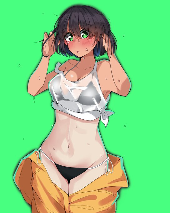 #ガルパン
ホシノさん
蒸し暑いね～🥵 