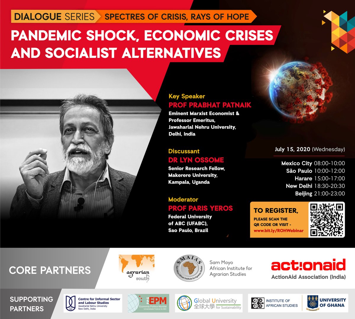 ActionAidIndia's tweet photo. In response to the world crisis now unfolding, we are co-organizing a Dialogue Series. The inaugural session on July 15 will focus on the emerging crisis &amp; prospects of socialist alternatives. Register now: https://t.co/qfkUe9q6nG.
For more details, visit: https://t.co/FPP7ivRyf7 https://t.co/qxyBzKS4VU