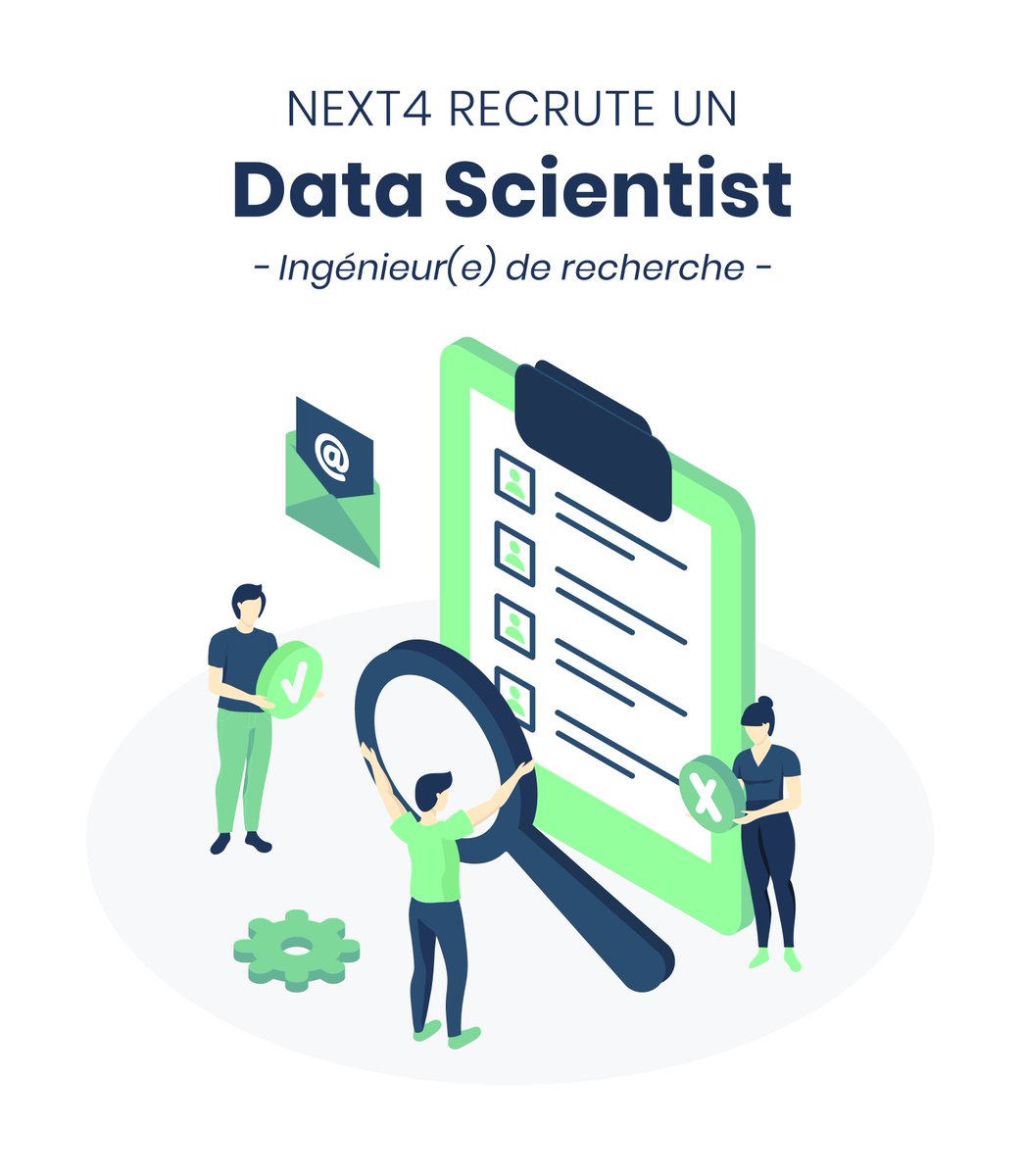 Next4io's tweet photo. NEXT4 recherche un(e) Data Scientist en tant qu'ingénieur(e) de recherche.

Nous collaborons avec le Centre Génie Industriel de @IMTMinesAlbi et proposons un CDD de 12 mois. 

Pour consulter l'offre : https://t.co/tONMUavZ9i

N'hésitez pas à nous contacter : recrutement@next4.io https://t.co/6vugFIpHpE