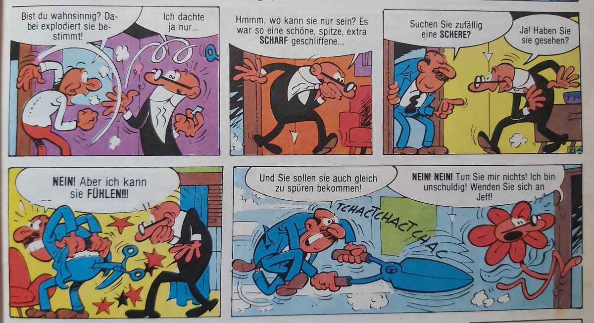 cleverundsmart1's tweet photo. Ich verliere auch oft mal meine Schere 😊
#cleverundsmart #ibanez #carlsenverlag #jeffsmart #fredclever #misterl #comic #gag #panel https://t.co/4GDMW9EDaS