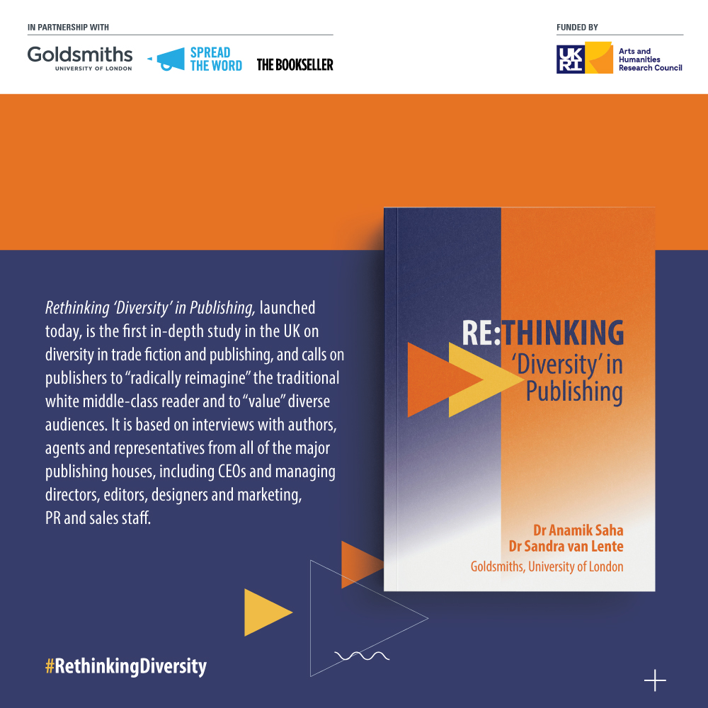 'The book industry needs to take responsibility for transforming itself'

@MsJoyFrancis writes for @thebookseller on the launch of #RethinkingDiversity report by @Anamik1977 & @SvanLente, the first of its kind on diversity in #publishing & trade fiction → bit.ly/2NYz1nZ