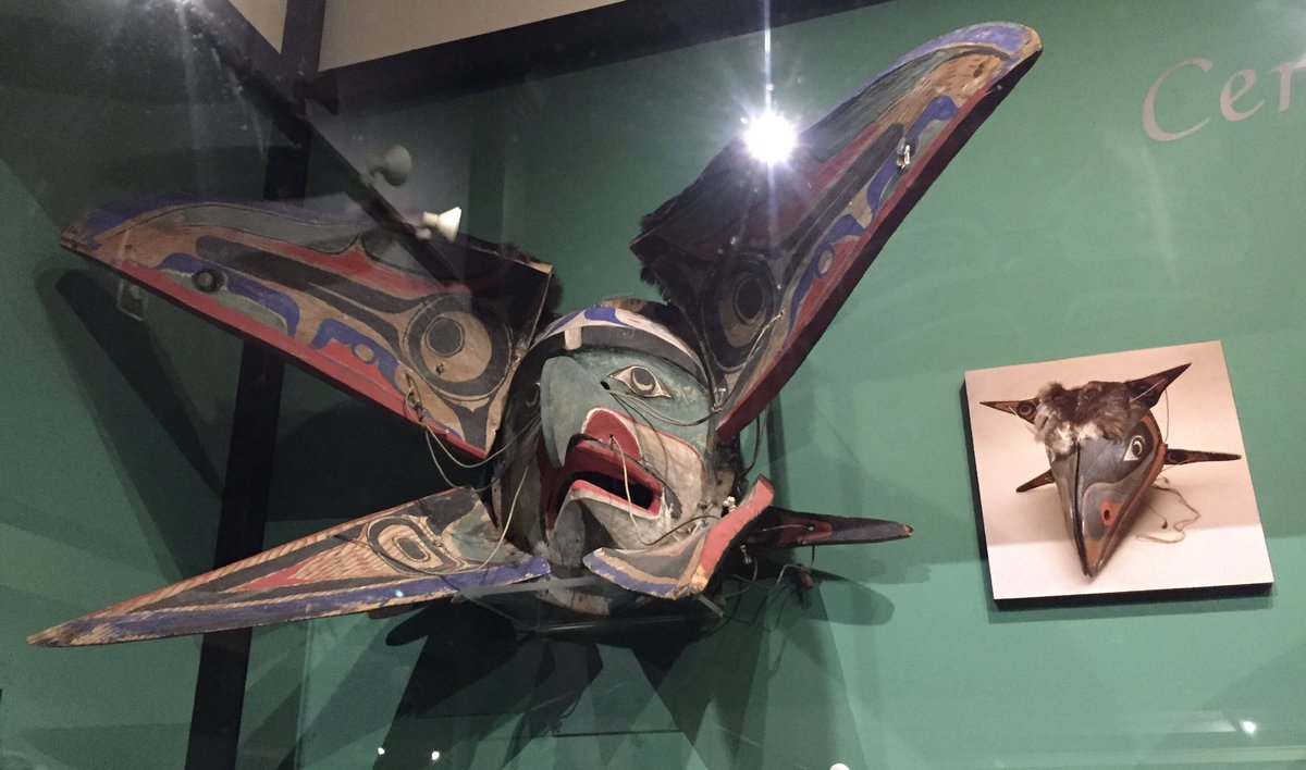 Fabulous ritual dance masks of the Kwakiutl First Nation, Canada, worn during the Winter Ceremonial performance  @peabodymuseum  #Museumsunlocked
