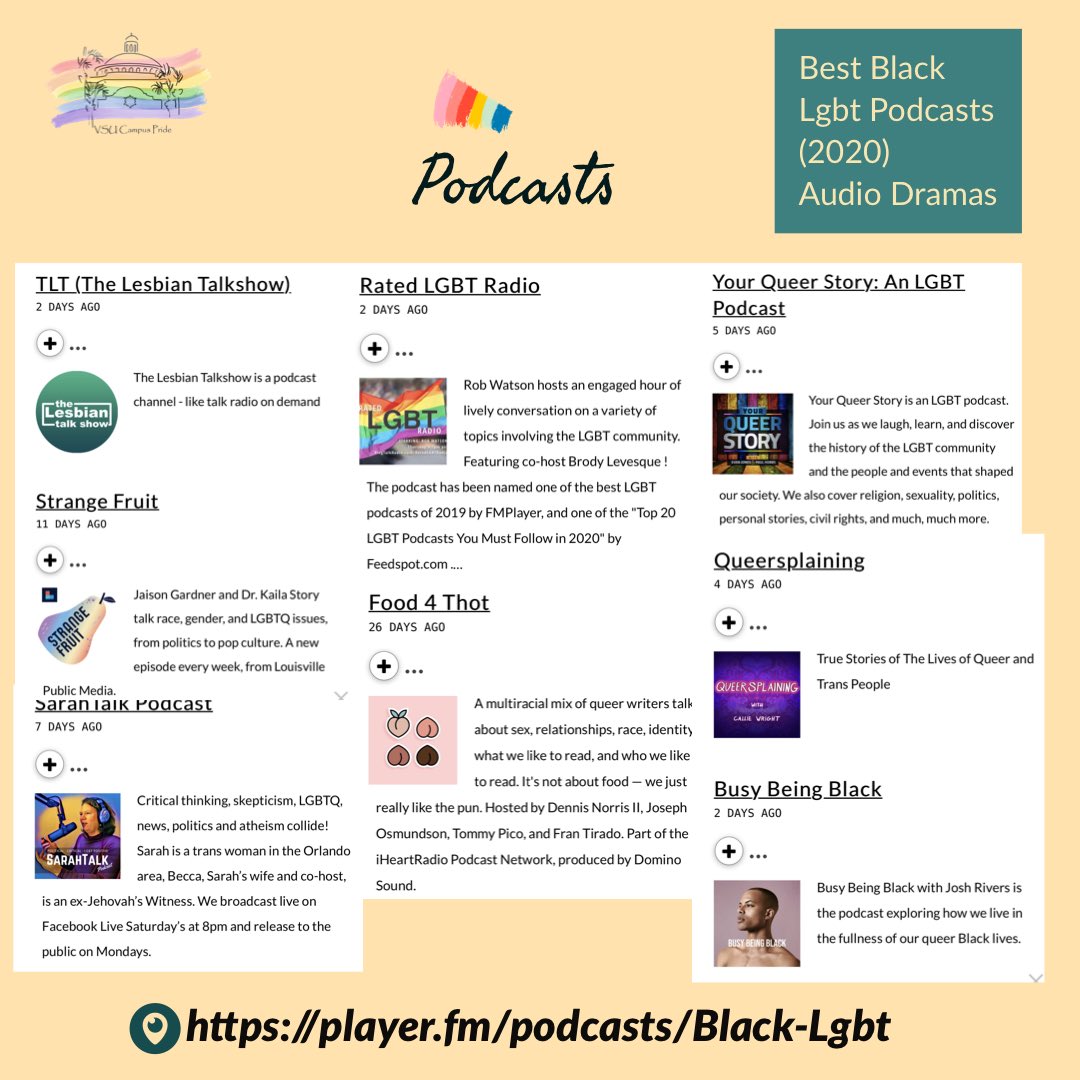 VSUPride's tweet photo. Good morning blazer! There are wonderful pride-related content we highly recommend to check out. Please see below. It is very various LGBTQ+ related contents you guys will enjoy it :) https://t.co/H5om6WYSD2
