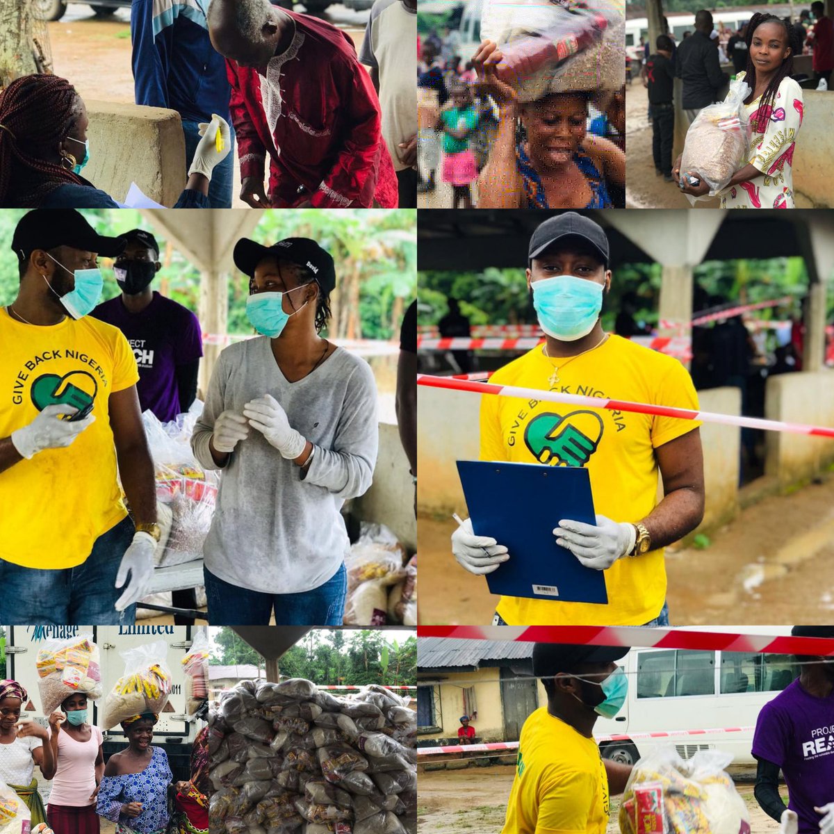 GiveBackNigeria's tweet photo. We had a busy weekend collaborating! In #riversstate we supported the amiable organization @TheREACHNG with needs and community assessment during thier #Etche #COVID19Relief Outreach. 
Collaboration is key to promoting scalable #socialchange 
#givebackNigeria #NigerianYouth https://t.co/6DhDNpsjIb