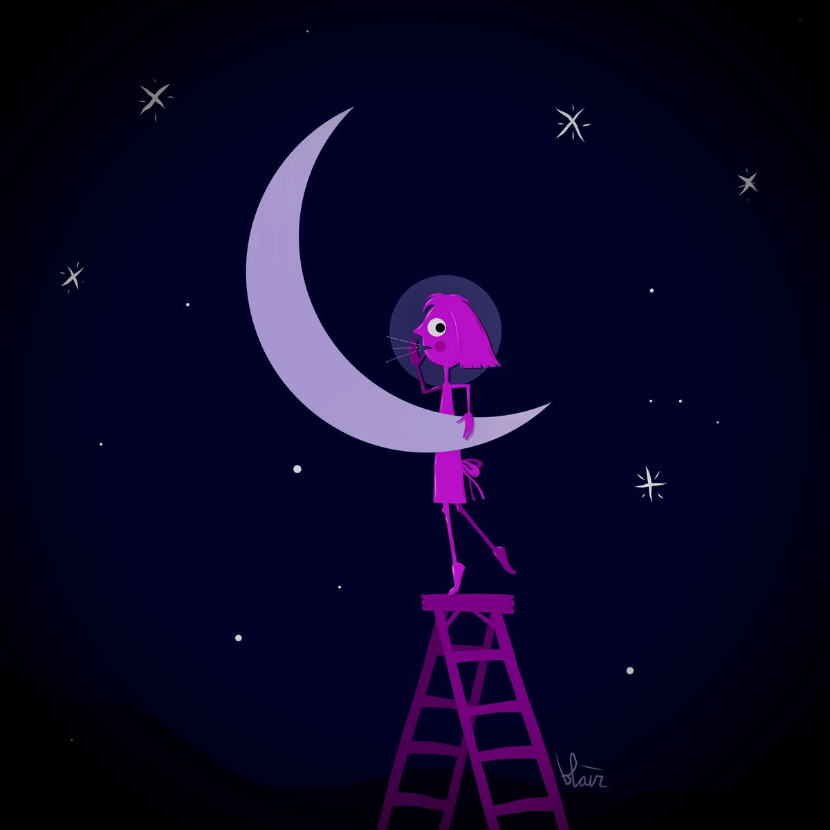 BlairGauntt's tweet photo. EVERY NIGHT SHE TELLS HER SECRETS TO THE MOON
by gauntt
#themoon #girl #girlsecrets #secrets #night #shhh #confiding #bygauntt #cartoons #illustrations #artdirector #creativedirector https://t.co/fyZ5SuhsOP