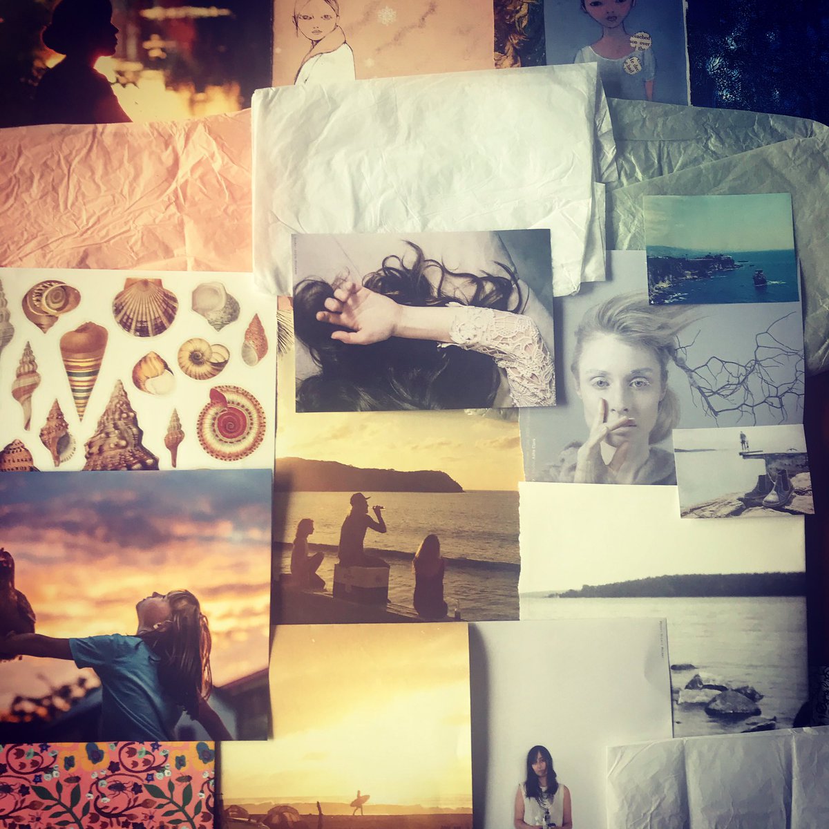 Mood board in preparation for some new pieces of work #backtonature #eecummings #artandpoetry
