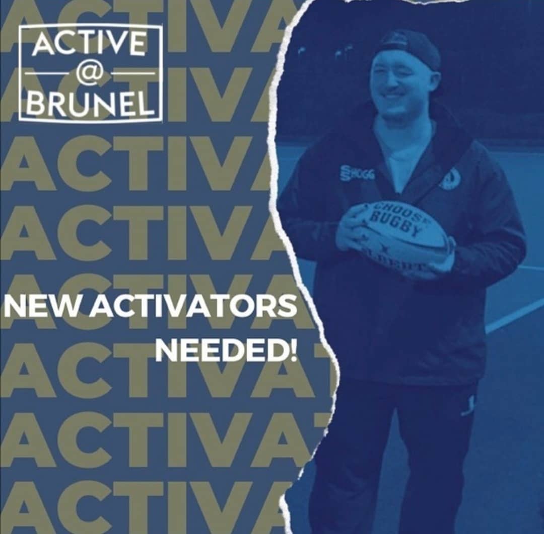 TeamBrunel's tweet photo. Want to develop your skills and help to keep the campus active next year? We are now recruiting for next year's @activeatbrunel activators! 🏉⚽🏐🎾🏑🏏🏸

Fancy leading a weekly session? Submit an application form here - 
📝https://t.co/X62ktqO0jv https://t.co/Ah63L9tGdl
