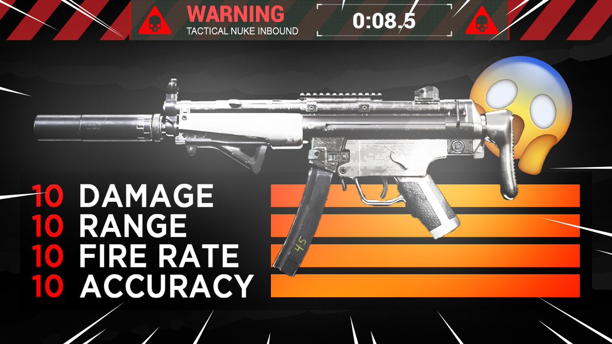 AceTCK's tweet photo. No Recoil! Most Overpowered MP5 Class Setup In Modern Warfare!
#COD #MW #ModernWarfare #CallOfDuty #Warzone #CODWarzone #ModernWarfareWarzone #COD2020 #MP5 #MP5ClassSetup #CODMW
https://t.co/3x6YxnTWva https://t.co/vIwmCekdM6