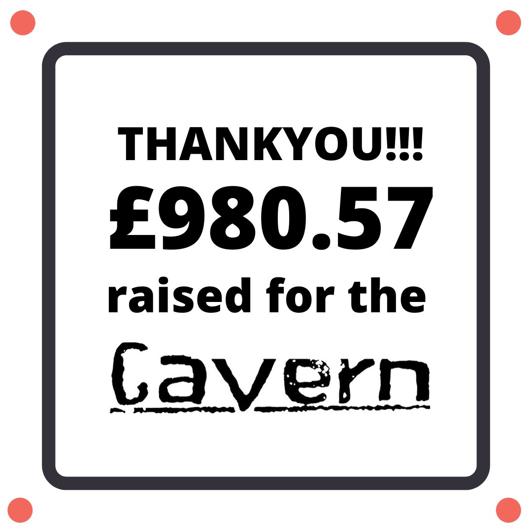 Thanks so much to everyone who’s bought shirts or records from us this week. It means we can give £980.57 to <a href="/ExeterCavern/">Cavern</a> to help support them in these crazy times. The shirts will be printed this week, and we’ll send them out as soon as we get them. Thanks everyone!