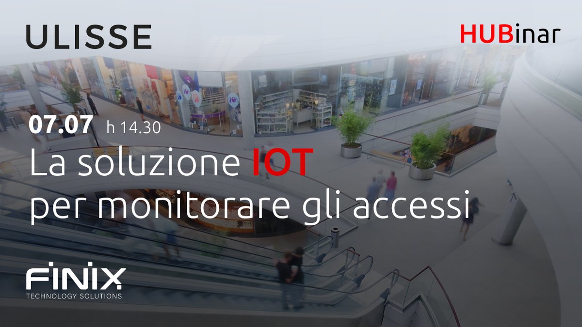 Scopri perché Ulisse è diverso! Partecipa il 7 luglio al nostro HUBinar per capire come questa soluzione #IoT può aiutare la tua azienda. Iscriviti subito →ow.ly/DCCd50AqeX7
Scopri di più su Ulisse → ow.ly/JIHe50AqeX6