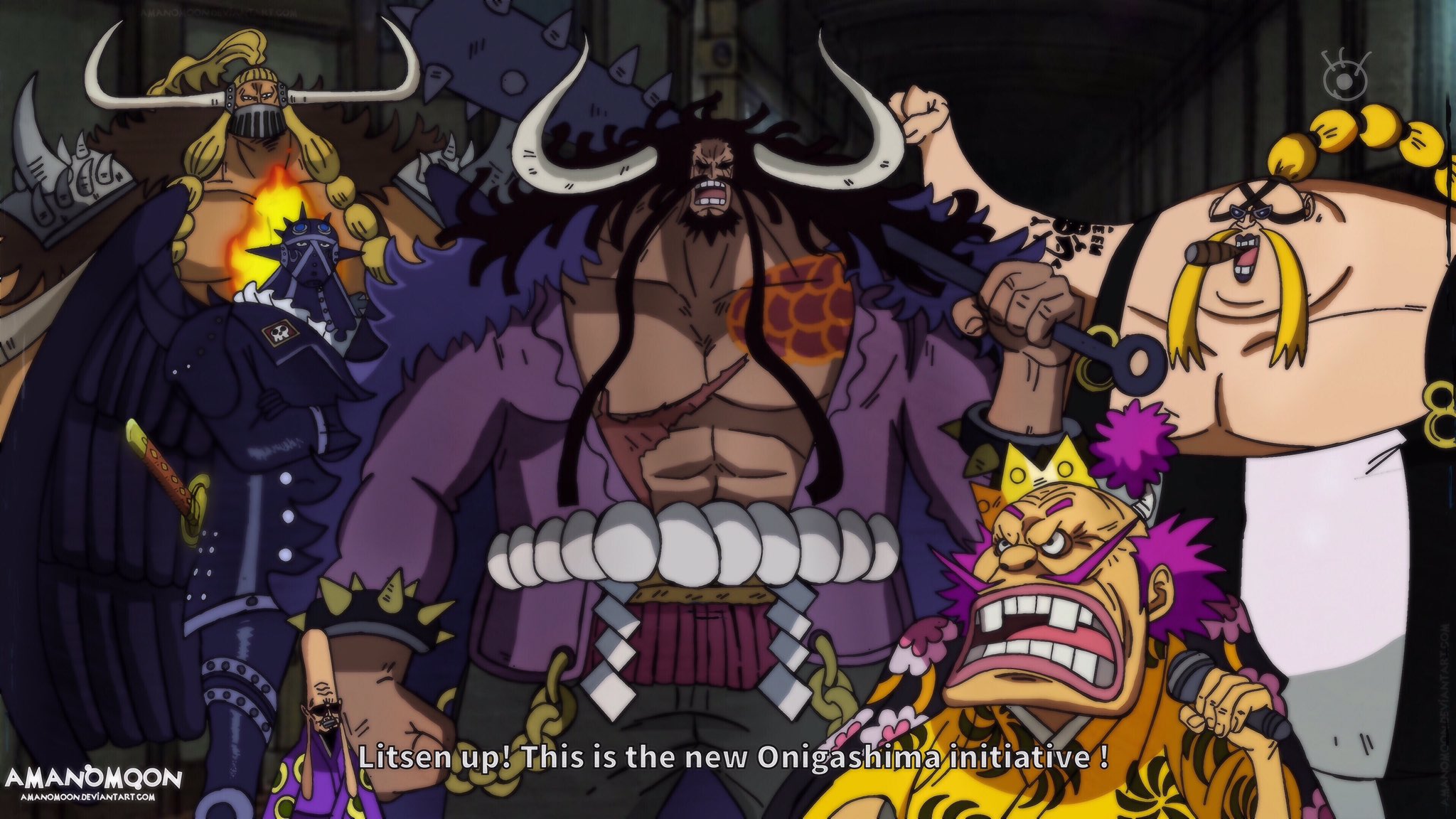 Pandaman One Piece アマノムーン ルフィ One Piece Chapter 984 Kaido S Crew And Orochi Anime Style Rt If You Want To Support Me Thanks T Co Hyej7zy39w ワンピース