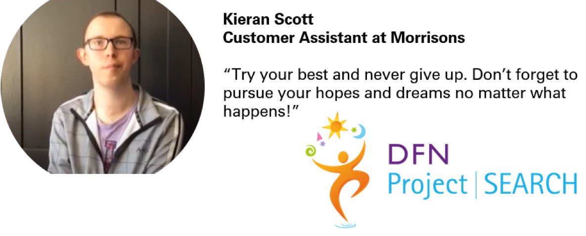 National SEND Employment Forum (@send_forum) on Twitter photo DFN Project SEARCH graduate Kieran Scott joins us at 3pm today to
talk about applying for roles with the help of his job coach and how
he secured a great position at Morrisons! #FindingYourFuture
youtube.com/channel/UCM3Vm…
<a href="/dfnsearch/">DFN Project SEARCH HQ</a> <a href="/DFNFoundation/">DFN Foundation</a> <a href="/send_forum/">National SEND Employment Forum</a> <a href="/Intern2WorkLiv/">Intern to Work Liverpool</a> DFN Project SEARCH graduate Kieran Scott joins us at 3pm today to
talk about applying for roles with the help of his job coach and how
he secured a great position at Morrisons! #FindingYourFuture
youtube.com/channel/UCM3Vm…
<a href="/dfnsearch/">DFN Project SEARCH HQ</a> <a href="/DFNFoundation/">DFN Foundation</a> <a href="/send_forum/">National SEND Employment Forum</a> <a href="/Intern2WorkLiv/">Intern to Work Liverpool</a>