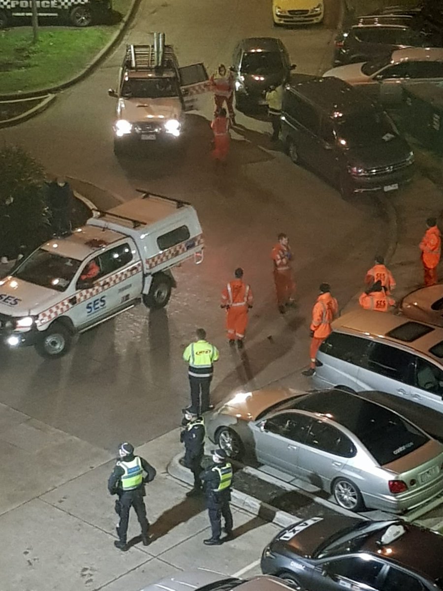 Just in SES taking away donations and personal supplies to undisclosed locations. Refusing to respond to residents questions about why they’re taking some of their necessities that they’ve personally invested in away without reason