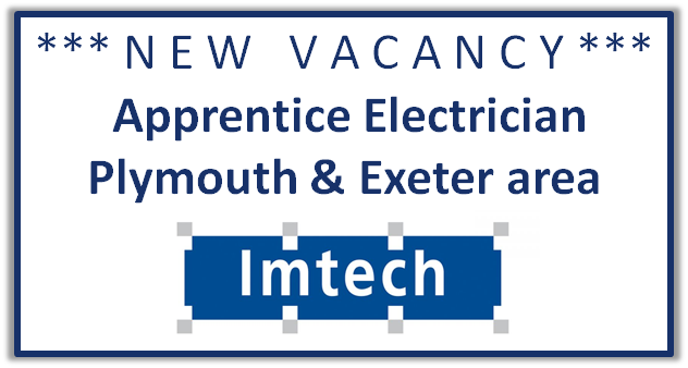saladskills's tweet photo. Imtech are looking for an enthusiastic and hardworking apprentice electrician for their South West (Plymouth & Exeter) area. https://t.co/DhSyuGyoIC #apprentice #apprenticeship #apprenticeElectrician #SouthWest #Plymouth #Exeter #LearnWhileYouWork #Training https://t.co/MDbkAt9Bes