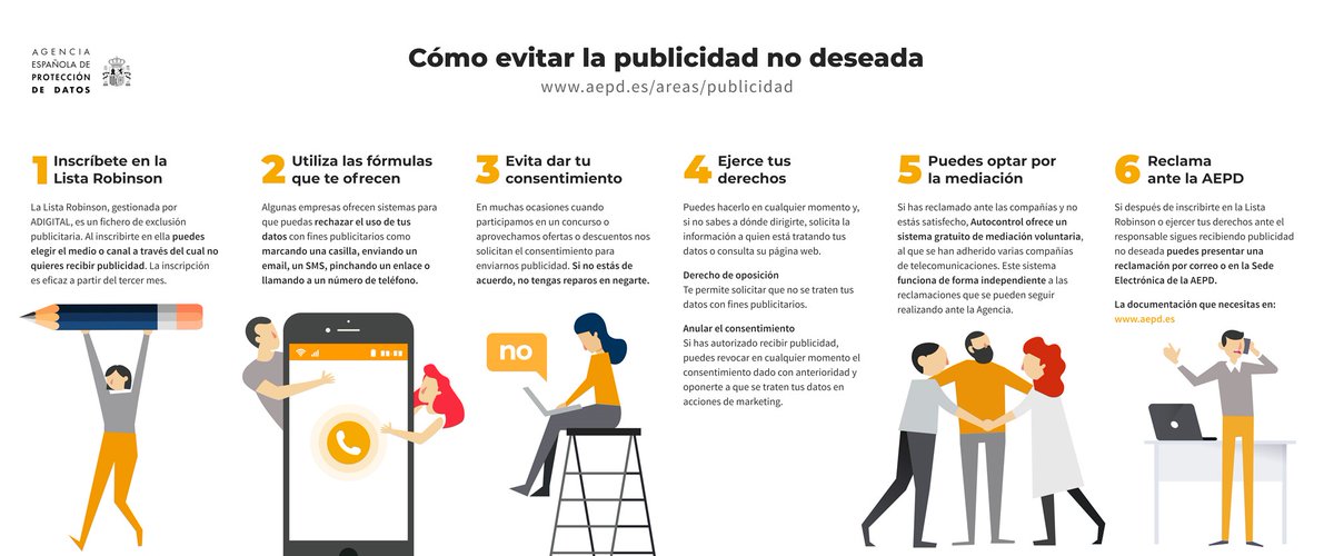 policia's tweet photo. Si las llamadas 📞📞📞publicitarias no te dejan en paz ni en este #Verano2020 😣
Sigue estos pasos 🚶‍♂️ y descansa tus oidos👂
https://t.co/8fRbzy9YIv

#Spam https://t.co/qXL78RXtTV