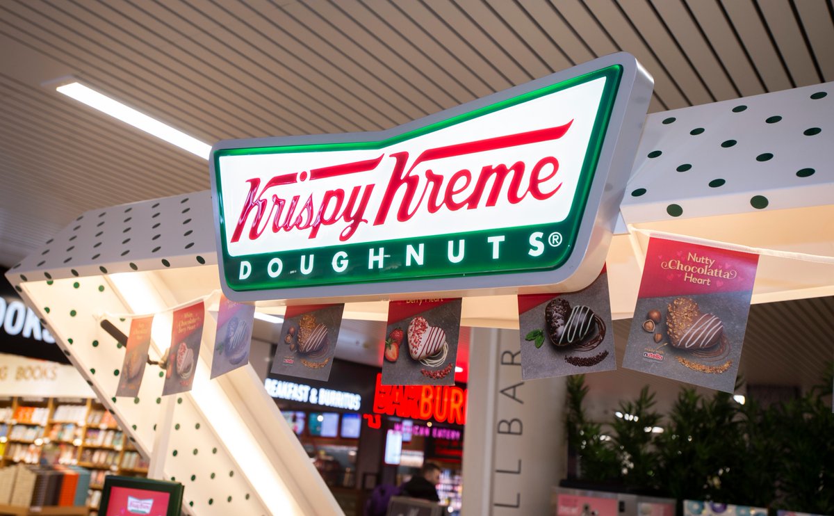 | Sweet treat before you board? Krispy Kreme has now re-opened in the Departure area! Located across from Gate 11, it's open 0600-1800 everyday. Hand sanitiser stations, protective screens and a queuing system are in place. Staff will also be wearing PPE.
