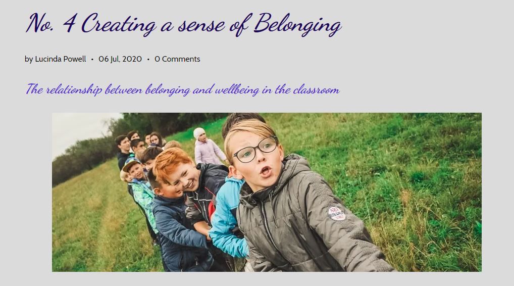 LucindaP0well's tweet photo. As we look towards teaching differently in September we need to think about how we create the human connection in our classrooms.  A sense of belonging will not only boost the wellbeing of students but also their ability to learn
https://t.co/8fmoYmFAGT
@OxonMHWB @WorthitCIC https://t.co/AWB3j0m9lC