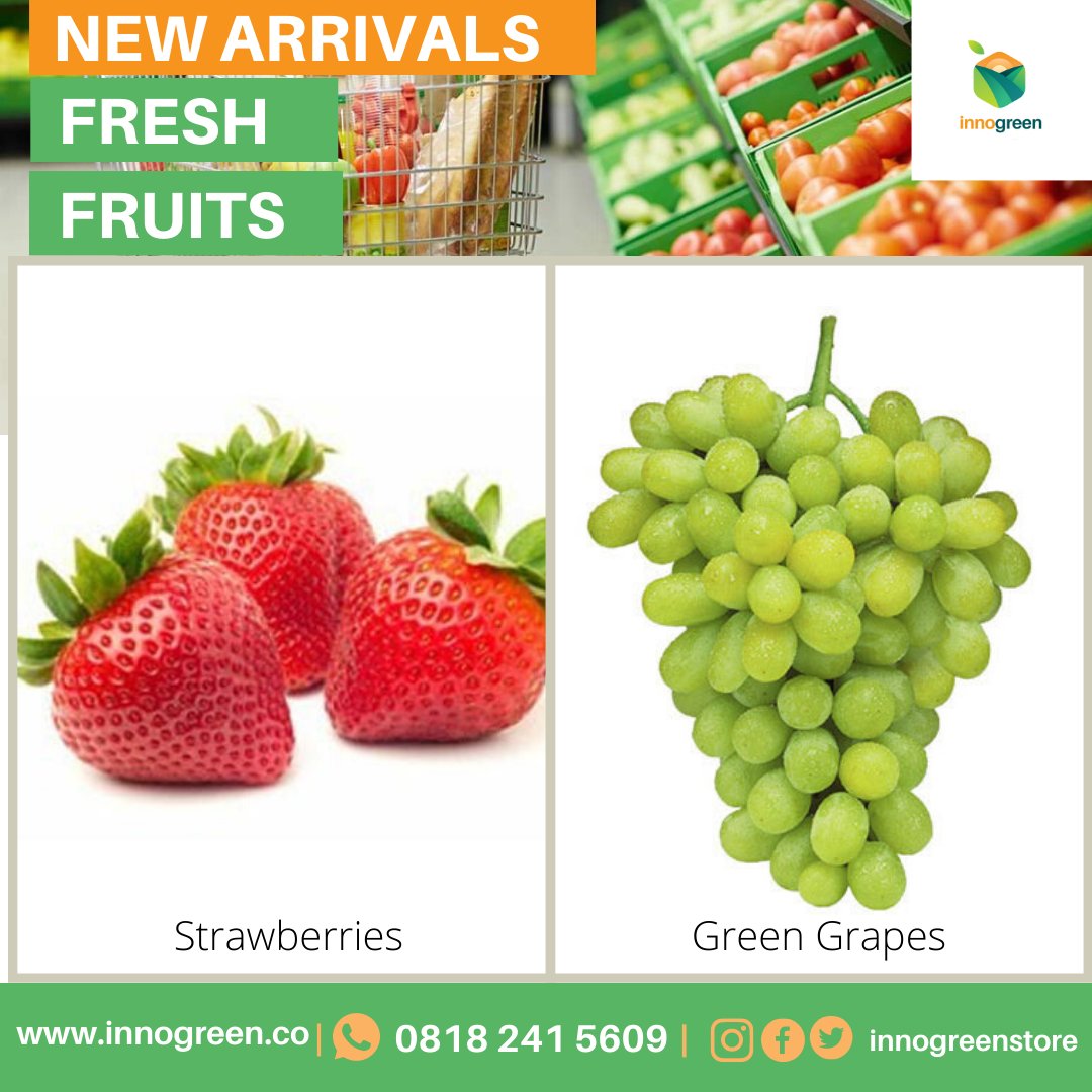 Innogreenstore's tweet photo. New Arrivals..... Order Now!!!

#foodiesofinstagram #onlinestoreinlagos #freshfoodmarket #freshfood #innogreen #innogreenstore #safe #healthylifestyle #fitfam #grocerystore #grocerystoreinlagos #food #fruit #fruits #innogreen #innogreenstore https://t.co/p5Fsakq6w2