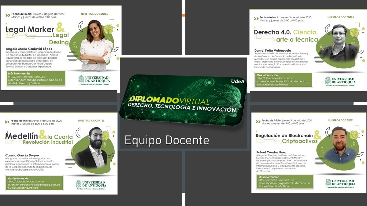 Angie Lozada (@cyberabogada) on Twitter photo Estamos listos para iniciar el Diplomado: Derecho, Tecnología e Innovación de la <a href="/UdeA/">Universidad de Antioquia</a>
Conoce el excelente equipo docente:
👉bit.ly/2YCaf3i
#UdeADerechoyPolitica ¦ #UdeA ¦ #IoT ¦ #InteligenciaArtificial ¦ #Blockchain ¦ #BigData ¦ #Ciberseguridad ¦ #AbogadoDigital Estamos listos para iniciar el Diplomado: Derecho, Tecnología e Innovación de la <a href="/UdeA/">Universidad de Antioquia</a>
Conoce el excelente equipo docente:
👉bit.ly/2YCaf3i
#UdeADerechoyPolitica ¦ #UdeA ¦ #IoT ¦ #InteligenciaArtificial ¦ #Blockchain ¦ #BigData ¦ #Ciberseguridad ¦ #AbogadoDigital