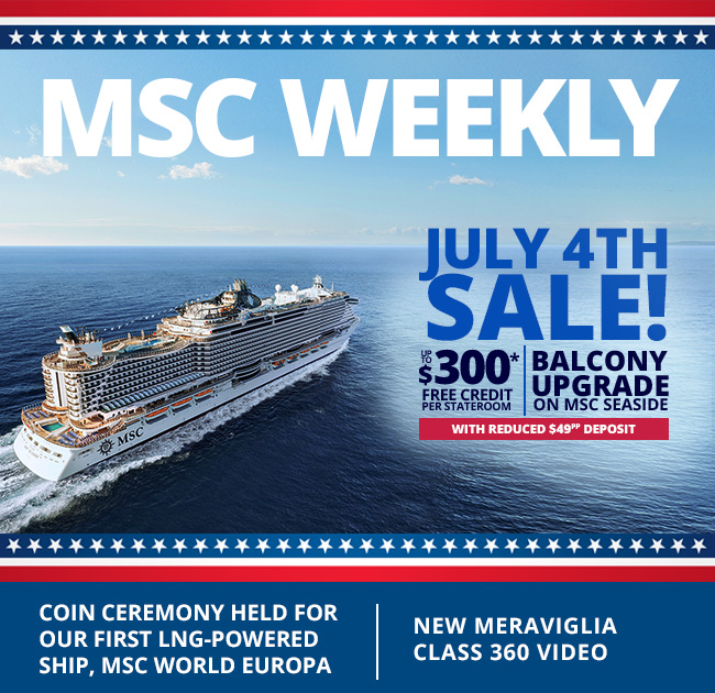 MSCTruePartners's tweet photo. The latest MSC Weekly for #traveladvisors: https://t.co/3VUPcFj3fQ
#MSCServingYou https://t.co/DL06Voen6o