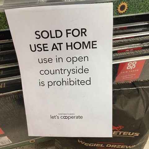LeaveTheBBQ's tweet photo. Whilst it may not be the result we want (to have them removed from sale altogether) there is a small victory to be taken from this action by Bakewell Coop. Thanks to Jean Hague for the photos #BeAResponsibleRetailer #LeaveTheBBQAtHome #ButtiesNotBarbies https://t.co/8jyTwOQPoC