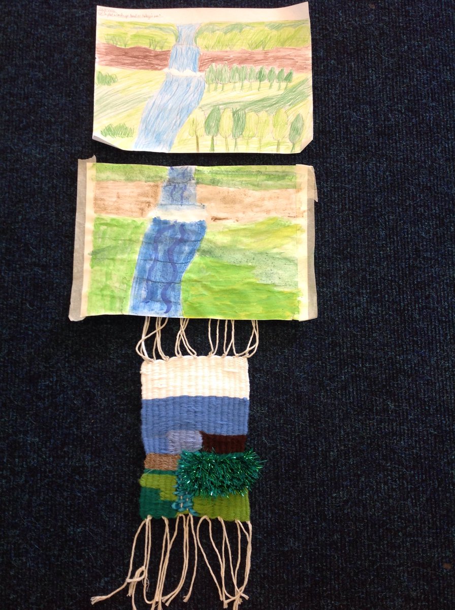 GBS_Elm_Class's tweet photo. Chloe's beautiful artwork based on David Hockney landscapes! #gbs4art https://t.co/vSUmVHMuiF
