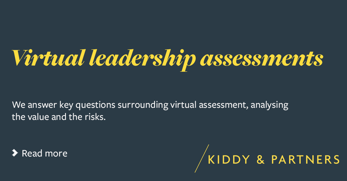 KiddyPartners's tweet photo. The COVID-19 pandemic has caused a sharp increase in demand for and questions about virtual leadership assessment. In our latest insight, we answer your key questions. https://t.co/6p3MmjrZcv https://t.co/z3Uis0kXBS