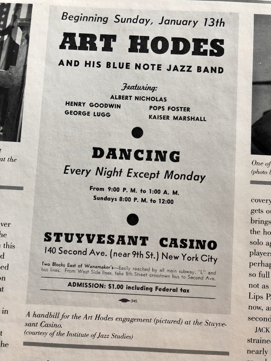 YahveMC's tweet photo. Aparte de #ArtHodes están, entre otros, #MaxKaminsky, #PopsFoster, #OmerSimeon, #WildBillDavison, #MezzMezzrow o #AlbertNicholas (y un joven, y bastante torpe al trombón, #RayConiff), además de favoritos personales como #VicDickenson, #SidneyBechet y #EdmondHall.
Maravilla. https://t.co/CSCmhXvP3i