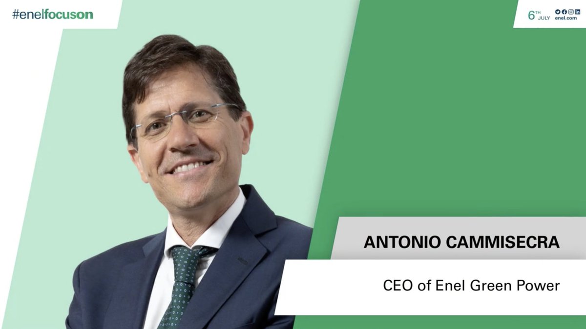 🟢 #EnelFocusOn appuntamento imperdibile per scoprire come gli investimenti in #GreenTech possano guidare la ripresa mondiale

🔋Antonello Cammisecra CEO <a href="/enelgreenpower/">Enel Green Power</a> "Necessario affiancare il concetto di #GreenEconomy alla ripresa economica post #COVIDー19 "
#ad <a href="/EnelGroupIT/">Enel Group</a>