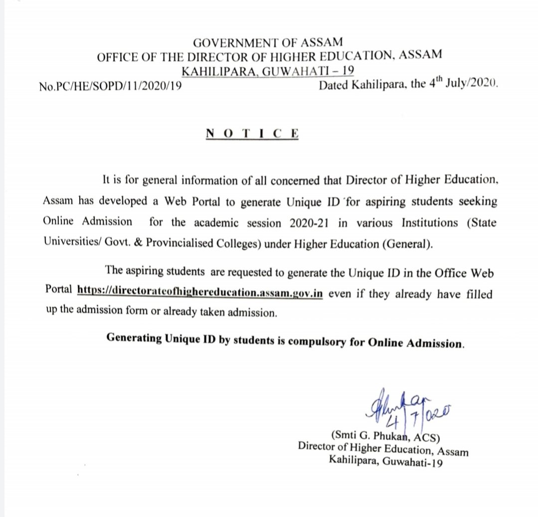 _JobAssam's tweet photo. Unique ID mandatory for University Admissions in Assam
📌https://t.co/Y5mRKgHTRS https://t.co/gLg3PA3UZG