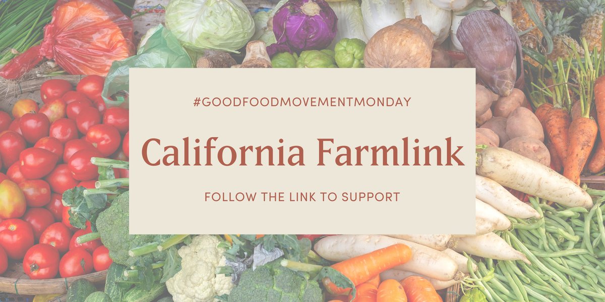 proclamationco's tweet photo. Happy #GoodFoodMovementMonday! This month, on our site, you can donate at checkout to the one and only @CA_FarmLink. Their mission is to, “link independent farmers and ranchers with the land, financing, and information they need for a sustainable future." https://t.co/zzkXpGjLrJ https://t.co/VJGSuDfMjF