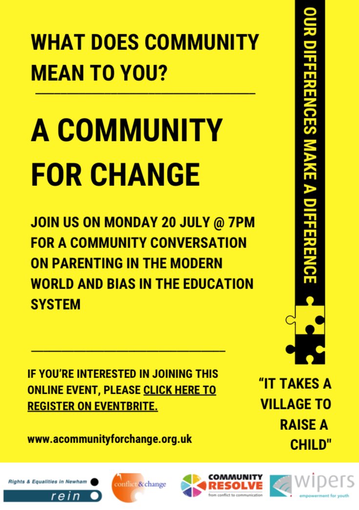 Check this out👇 A Community Conversation for parents that live and work in #Newham. 20th July at 7pm. Sign up here: eventbrite.co.uk/e/a-community-… #Plaistow