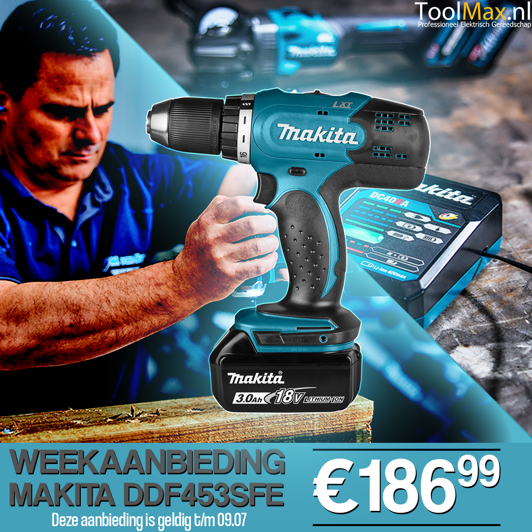 MAKITA DDF453RFE BOOR-/SCHROEFMACHINE

✅ Perfecte allround machine voor middelzware werkzaamheden.
✅ Inclusief oplader, accu en koffer!

Alleen deze week voor maar € 186,99‼