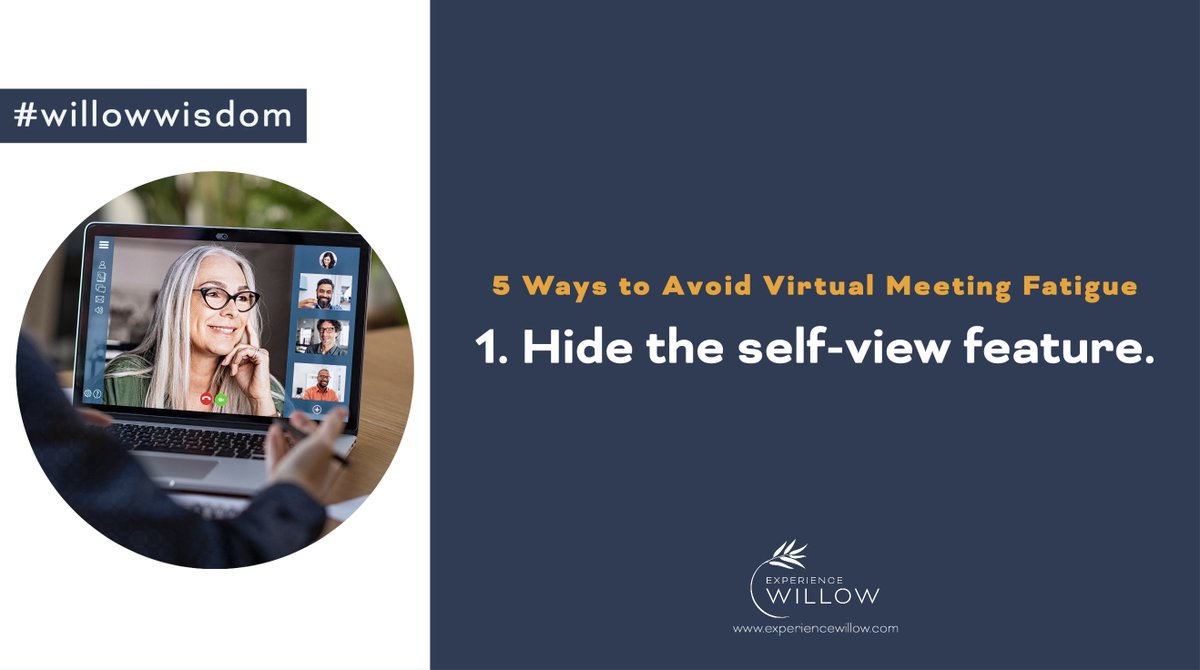 XperienceWillow's tweet photo. To learn more as well as see all five ways to avoid virtual meeting fatigue, click here: https://t.co/xzT8bzNjbg #willowwisdom #workfromhome #wfh #virtualmeetings #virtual https://t.co/HBjgZPe3lt