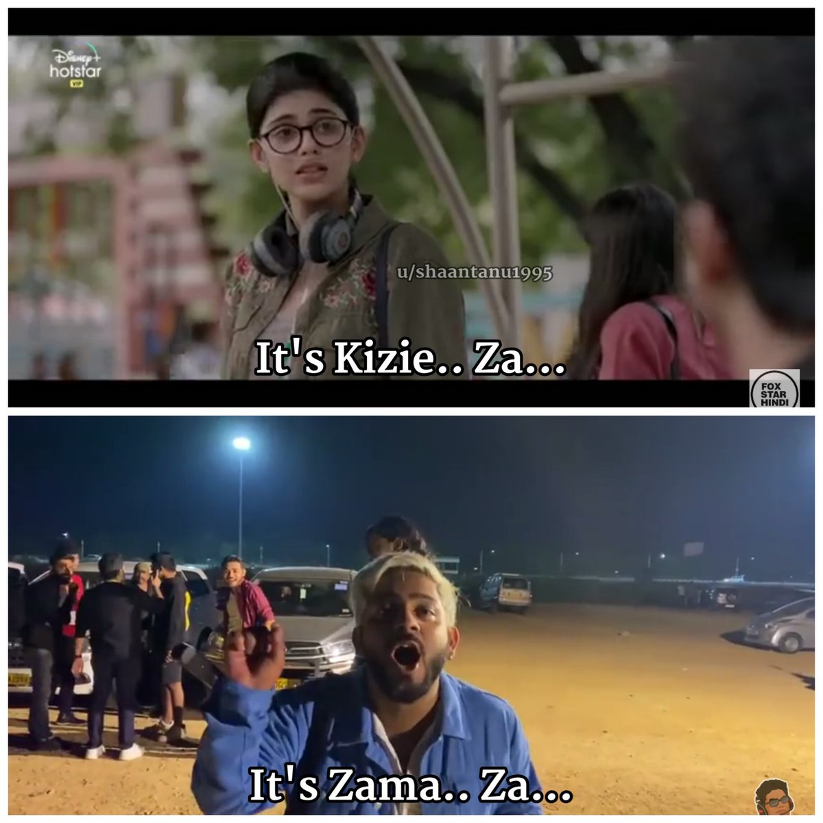 shaantanu1995's tweet photo. Who did it better guys ? 😂
#DilBecharaTrailer @thetanmay @RITVIZ #SushanthSinghRajput #SanjanaSanghi https://t.co/4JMjsf8feT