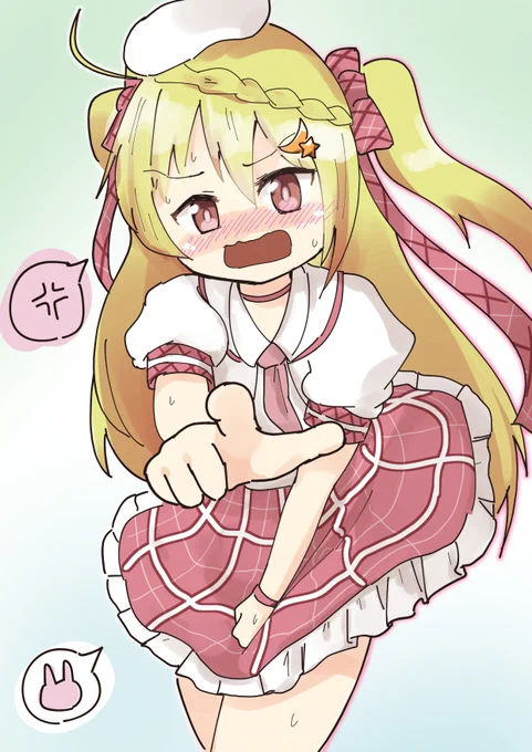 #アズレン版深夜の真剣お絵かき60分一本勝負
突風が吹いた日、よりによってお子様(意味深)だったクレセントちゃん 