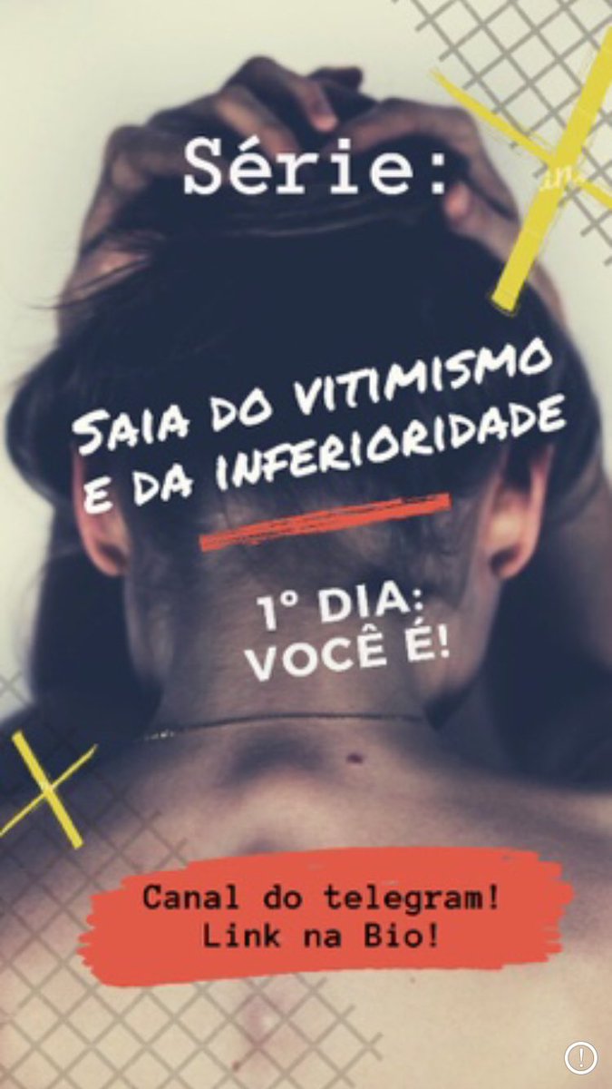 Entre no canal do telegram e ouça o áudio do primeiro dia: t.me/adrianogoncalv…