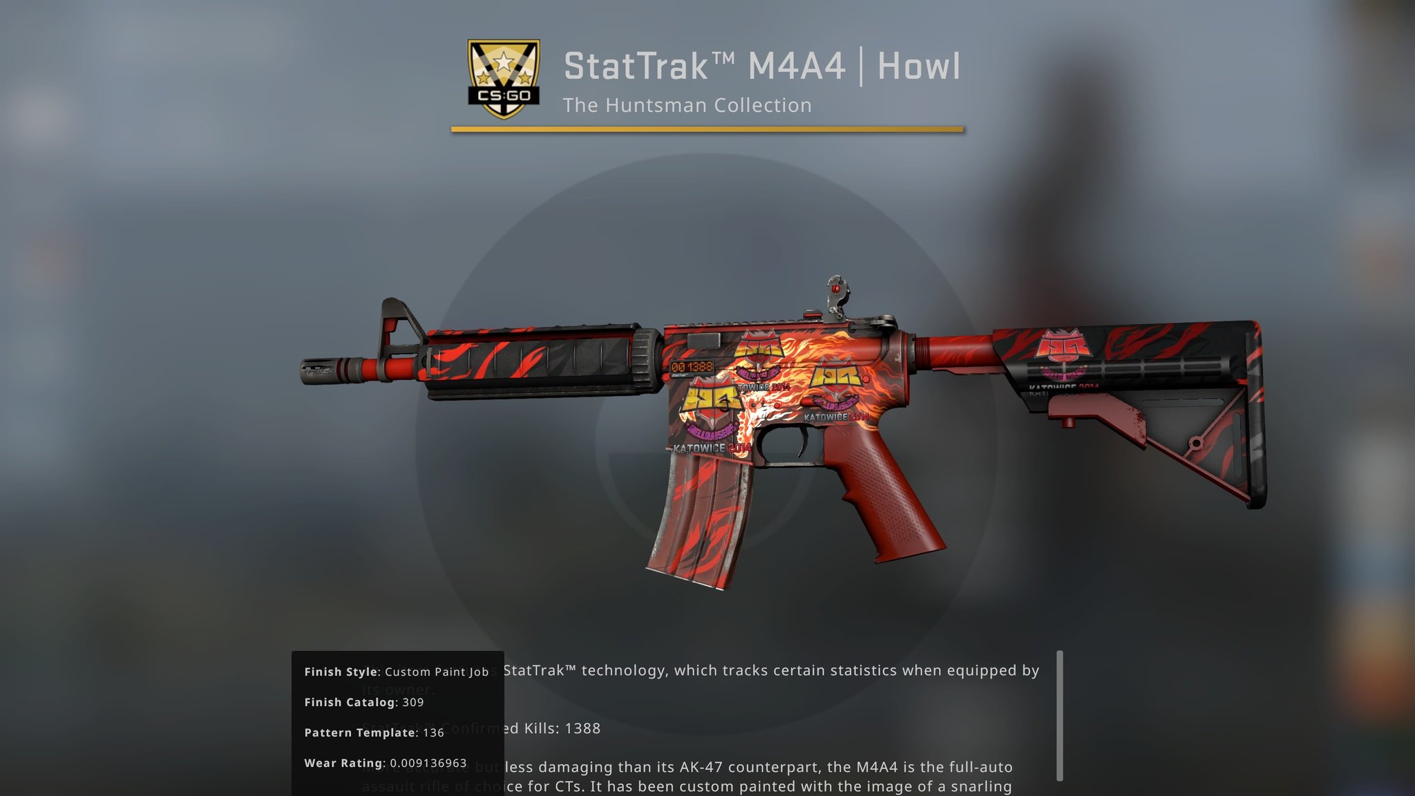 КС м4а4 Howl