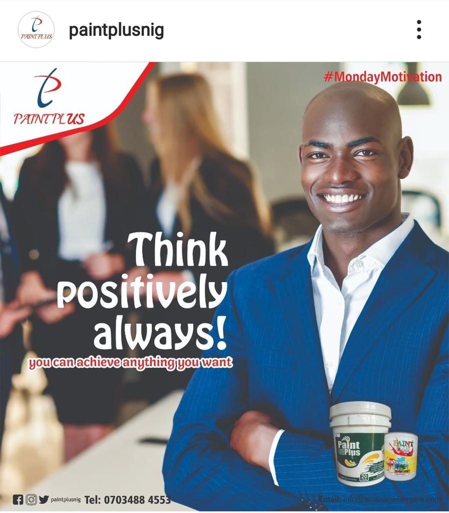 paintplusnig's tweet image. #mondaythoughts 
#MondayMotivation 
#PaintPlus