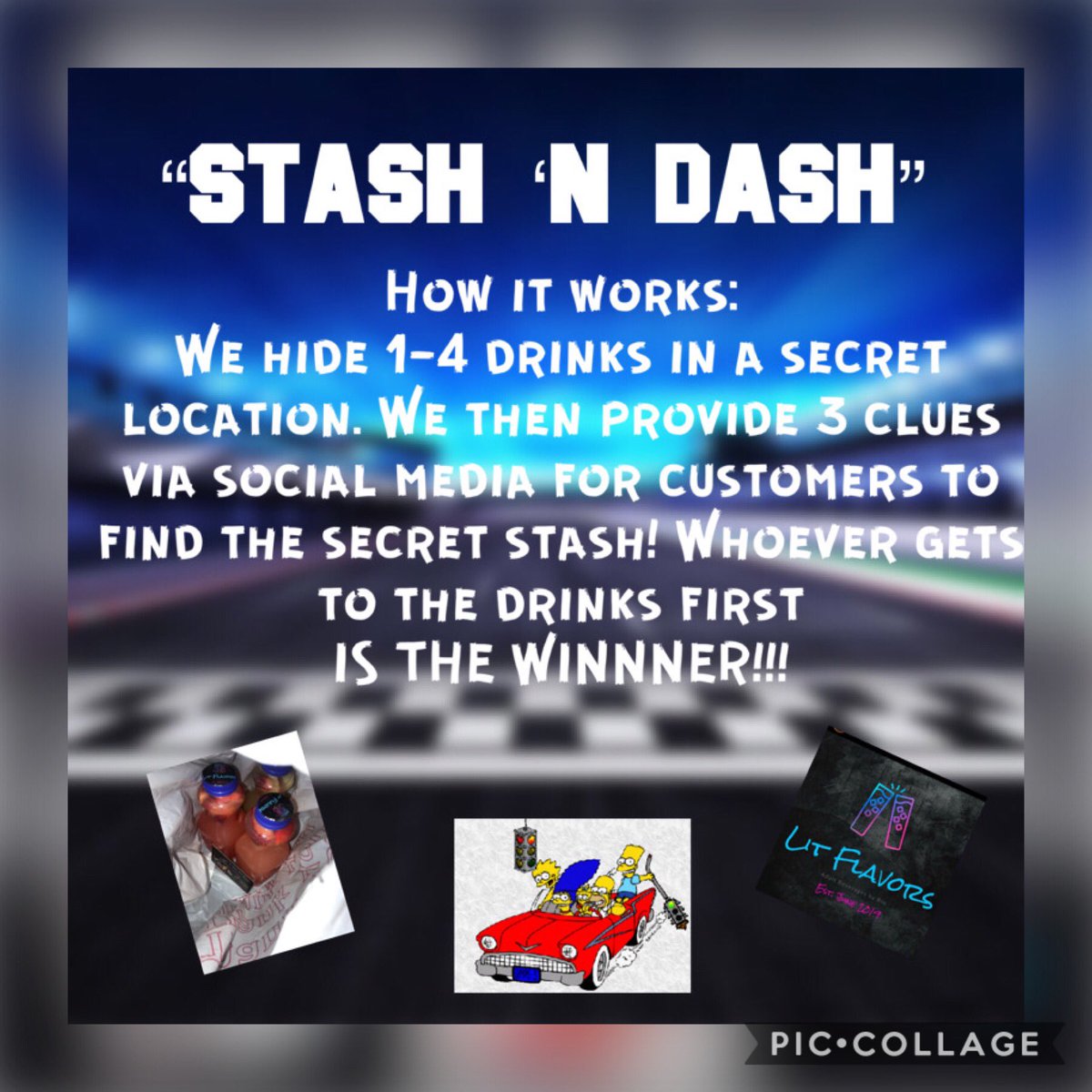 LitFlavors's tweet photo. Stash N Dash!! 🧃🏎 will begin this week guys! 😍 Make sure your tuned in to know which day we’ll be stashing and dashing 😉🤣 https://t.co/h8BKmwFJ3N