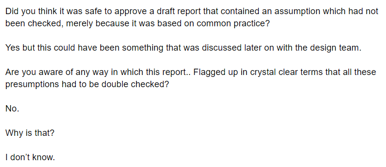 PeteApps's tweet photo. Afternoon so far has gone through the draft fire safety strategy, underlining many aspects that were based on assumption and asking why they were not verified.
Most of Dr Barker's answers have come down to a lack of time or belief that it would be done later https://t.co/KMiMsrDKFt
