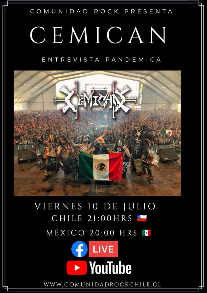 YeiTochtli's tweet photo. ¡Guerreros! el próximo viernes tendremos una entrevista con nuestros hermanos de Chile
🤘🏻🇨🇱 🇲🇽🤘🏻
Entren a su página: https://t.co/NCamIOrQpc y podrán hacer sus preguntas en vivo.
#cemican #GuerrerosCemican #RitualDeMuertos #FolkMetal #MexicaMetal https://t.co/Dlu478pgUq