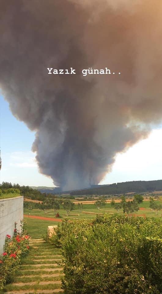 Yarım ada yanıyor 🥺 #eceabat #çanakkale #geliboluyarımadası