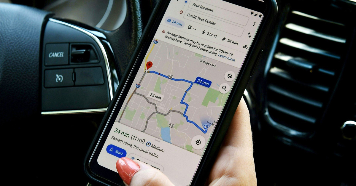 YonkeLawLLC's tweet image. Google Maps can now alert users to pertinent information related to coronavirus. Drivers can receive alerts related to COVID-19 checkpoints, restrictions, testing, mask mandates, and more based on their travel routes. bit.ly/2By2Ysx #BeInformed #StaySafeKC #HelpfulTech