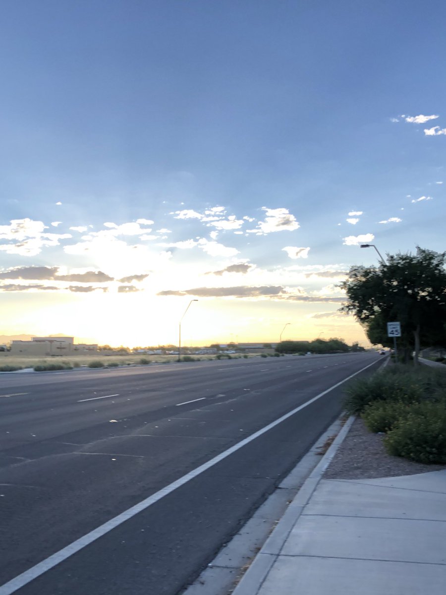 JDisrunner's tweet photo. Day 2
- New @Spotify playslist 👍
- Sunscreen 👍
- Apple Watch set? 👍
Forgot the water 🤣. #Training for the virtual 10k. Forgot how much I love the sunrise of the Superstition mountains. #runaz #azlife #Arizona #Disrunner https://t.co/d0uAB8xXDl
