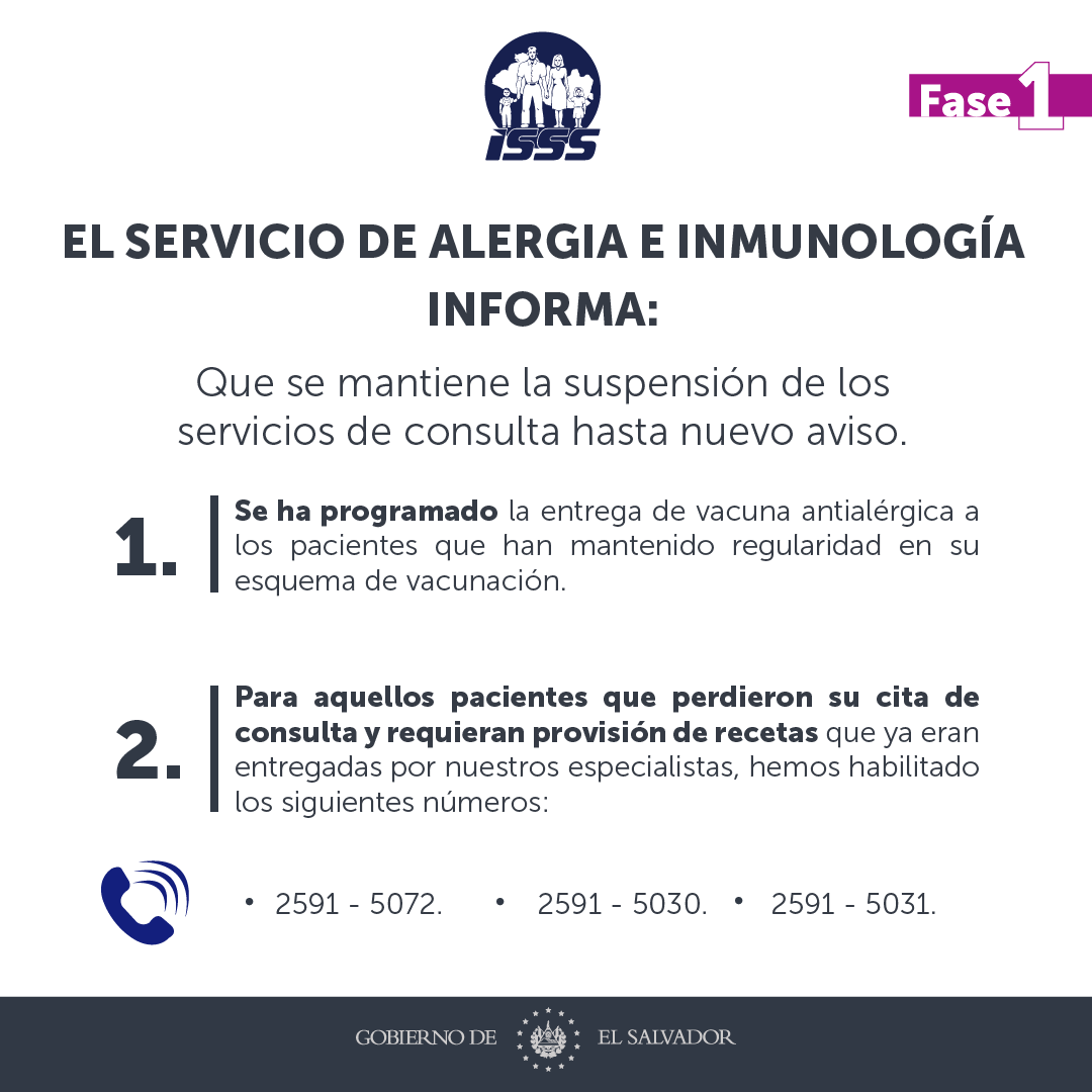 isss_gob_sv's tweet photo. Ya puedes retirar tus vacunas antialérgicas. Consulta la programación y acude en las fechas disponibles según se detalla a continuación: https://t.co/AXk6lb7BXi