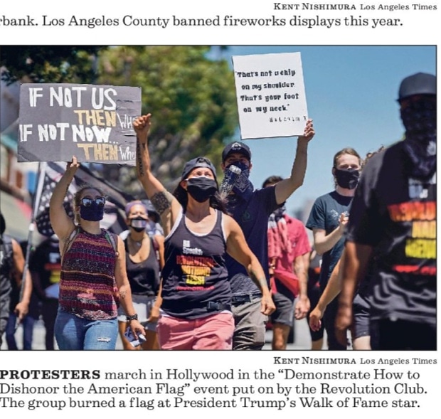MayaRevcom's tweet photo. The Revolution Club leads march for Anti #July4th then we BURN 3 flags-
American, Blue Lives Matter,
Confederate!!
#flagburningchallenge
#July4BurnFlag
#FuckTrump
#FTP
#FuckThisSystem
#AmericaWasNeverGreat
#mondaythoughts
#RevolutionNothingLess https://t.co/2KvPgCBUgY
