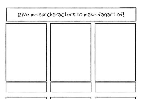 ✨give me six characters to make fan-art of ✨

i've always wanted to do this actually haha. i might open for commission soon ✨? wish me luck ? 