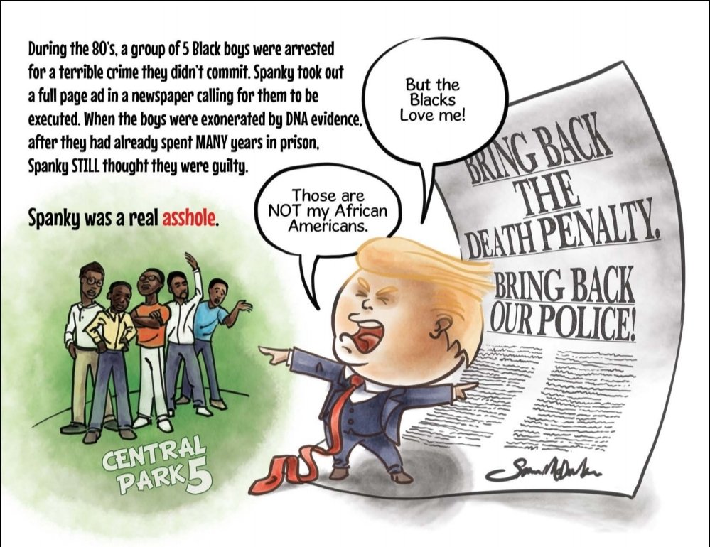 mmpadellan's tweet photo. @realDonaldTrump @BubbaWallace The Central Park 5 deserve apologies from you. https://t.co/pdayrYHqsa https://t.co/301UbuuQnf